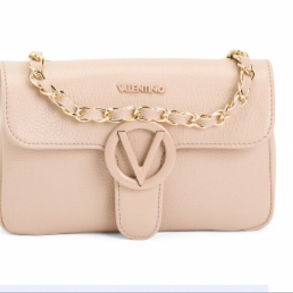 NWT VALENTINO BY MARIO LEATHER FLAP SHOULDER BAG WITH CHAIN STRAP - Picture 10 of 12